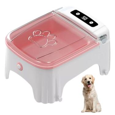 Imagem de Comedouro Automatico Cachorro Pet Cao Gato Raçao Petisco Animal de Est