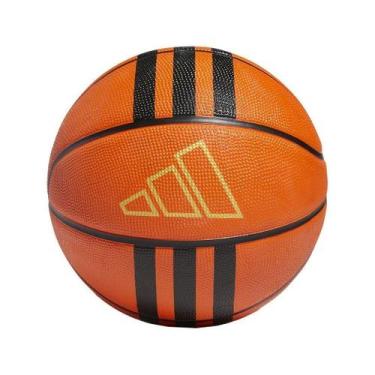 Imagem de Bola Adidas Basquete 3-Stripes Rubber X3 Unissex HM4970 Laranja/Preto,