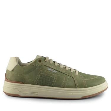 Imagem de Sapatênis Ferracini Masculino Loker 7161, 40, Verde