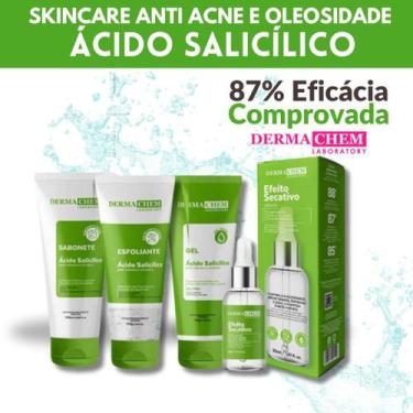 Imagem de Kit Skincare Anti Oleosidade e Acne Sérum Secativo Dermachem