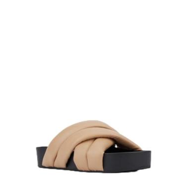 Imagem de Aquatalia Sandália feminina Talya Flat, Amêndoa, 34
