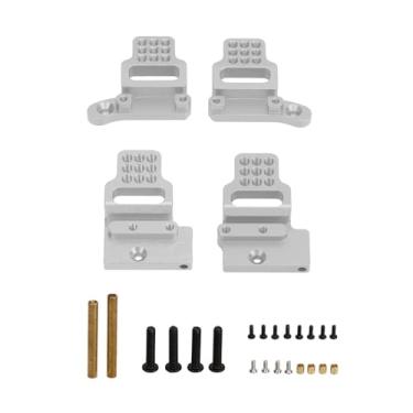 Imagem de Alumínio de Alumínio RC Shock Mount Suport para Trx4m 1/18 Carro RC, Design de Absorção Choque Durável para Os Amantes (Prata)