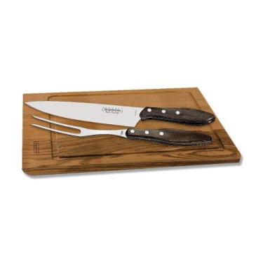 Imagem de Jogo para Churrasco Polywood Castanho 3 Pçs - Tramontina