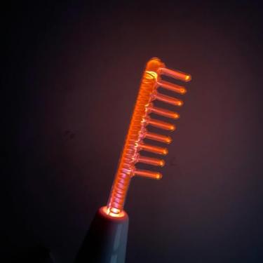 Imagem de Eletrodos de substituição de alta frequência, tubo de vidro, varinha de eletroterapia facial, removedor de manchas de acne, dispositivo de beleza, varinha de terapia (Pente Vermelho)