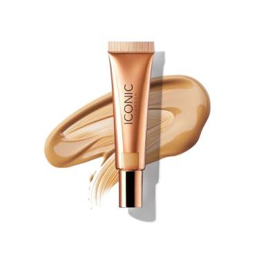 Imagem de ICONIC LONDON Sheer Bronze, Bronzeador Líquido Leve E Construível, Livre De Crueldade, Maquiagem Vegana (Vibrações Praia) 0,42 Fl Oz