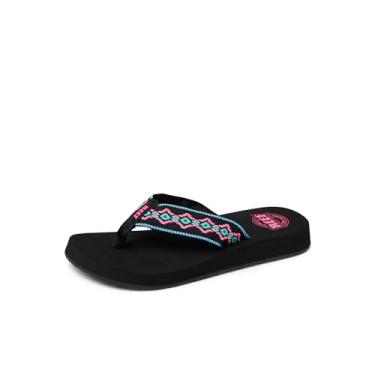 Imagem de Reef Chinelo feminino Sandy, Neon, preto, 9