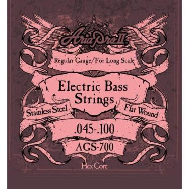 Imagem de Encordoamento Para Baixo 4 Cordas Flat Wound .045 Ags700 Aria Pro Ii.