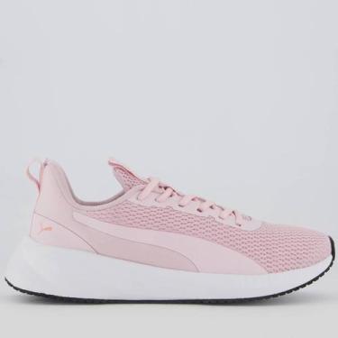 Imagem de Tênis Puma Flyer Lite 3 Feminino Rosa e Branco, 36