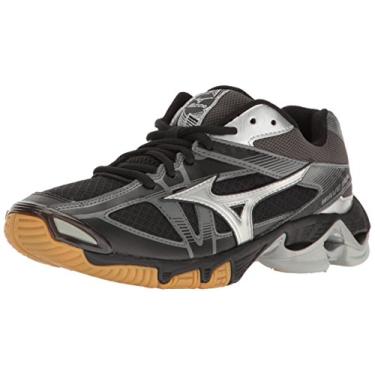 Imagem de Mizuno Wave Bolt 6 Tênis de vôlei feminino, Preto/prata, 6