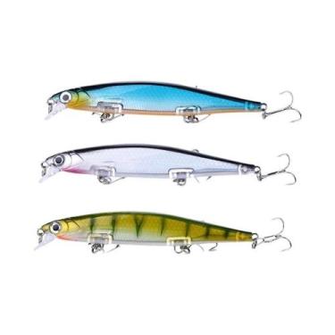 Imagem de Isca Artificial Laser Hard Minnow 13g 11cm Com Olhos 3D, Ação Lenta E 
