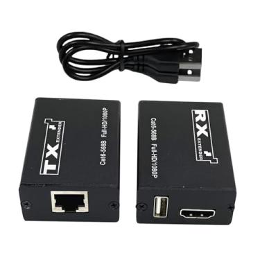 Imagem de CHICHIYANG Extensor HDMI KVM HD 1080P Max 30M Suporte de Transmissão de Sinal CAT6 Cabo Mouse Extensor Monitor Acessórios do Sistema
