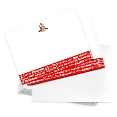 Imagem de Desert Cactus Kappa Alpha Psi Pacote com 10 cartões KAP Yo Nupe Divine 9 Papelaria Cartolina Inclui Envelopes Memo Party Thank You (Design de cartão de notas J)