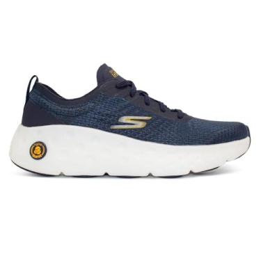 Imagem de Tênis Skechers Masc Max Cushioning Hyper Craze Bounce Treino Azul-marinho/laranja 220691-nvor-38