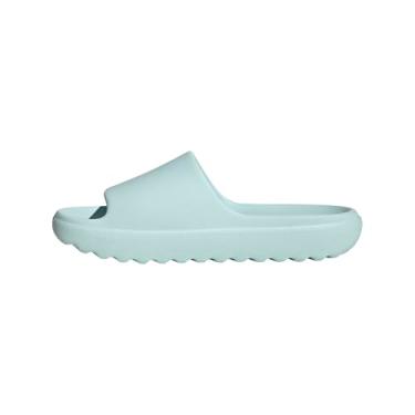 Imagem de adidas Sandália unissex Adilette Lumia Slide para adultos, Halo Mint/Halo Mint/Halo Mint, 12 Women/11 Men