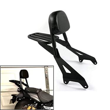 Imagem de Encosto destacável Sissy Bar com almofada de substituição para bagageiro Yamaha Bolt XV950 XVS950 2013 2014 2015 2016 2017 2018 2019