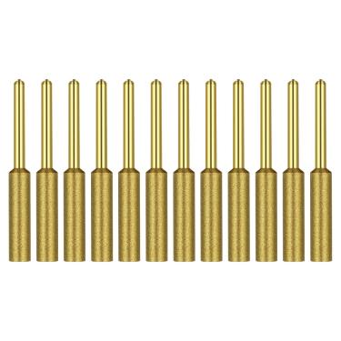 Imagem de Rebarba do Apontador de Motosserra do Diamante, 12 Pces 5/32 3/16 7/32 broca Banhada a Titânio, Apropriada para Afiar Os Dentes Serra de Corrente (5,5 mm)