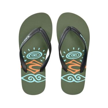 Imagem de Rip Curl Sandálias infantis Sessions Bloom, Oliva, 12 Big Kid