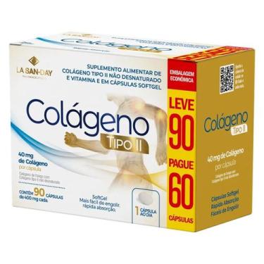 Imagem de Vitamina Colágeno Tipo 2 Suplemento 90 Cápsulas - La San Day