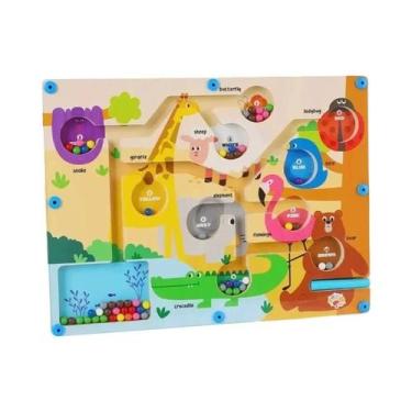 Imagem de Brinquedo Labirinto Magnético Digital Com Contas Para Crianças De 2 a 