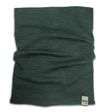 Imagem de Polaina de lã de merino Minus33 com gola média verde floresta tamanho único