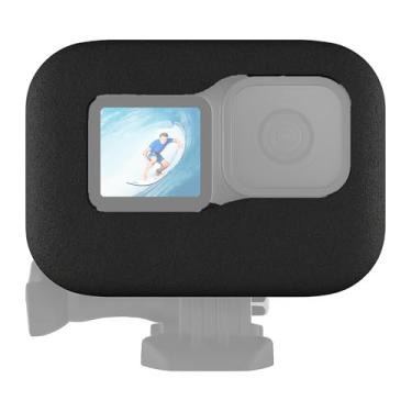 Imagem de Morelan Brands Capa de espuma para para-brisa, compatível com GoPro HERO12/11/10/9 preta