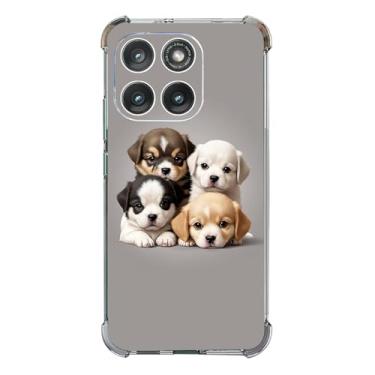 Imagem de Beaucov Capa para Motorola Edge 2025, filhotes fofos, cães, cinza, proteção contra quedas, à prova de choque, capa protetora de corpo inteiro resistente a arranhões para Motorola Moto Edge 2025