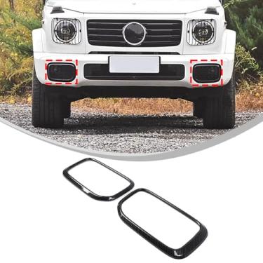 Imagem de Capa de moldura de admissão de ar frontal do carro para Mer@cedes Benz G-Class AMG Wagon Cross Country SUV W463 G550/G63/G63 AMG/G500/G350 2025 2026+ ABS barra frontal acessórios de acabamento lateral
