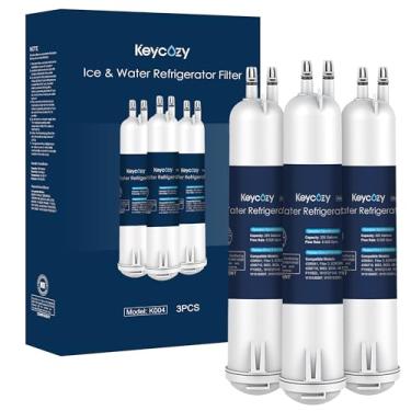Imagem de Keycozy Substituição do filtro de água da geladeira K004, água potável fresca, reduz 99% dos contaminantes prejudiciais para um pacote limpo e econômico, substitui a cada 6 meses, fácil instalação