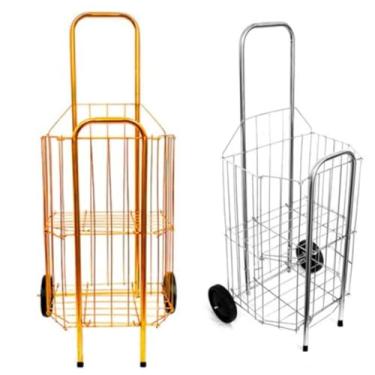 Imagem de Carrinho de Feira Dobrável, Capacidade 60kg, Compacto 1pç.