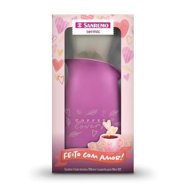Imagem de Sanremo - Conjunto de Bule Térmico Plástico Cuidar de 700ml e Suporte para Filtro TAM102, Linha Termic