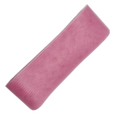 Imagem de Abbaoww Trança de crina de cavalo rígida de 2,5 cm de largura 25 jardas para costura de poliéster vestido de casamento vestidos de dança acessórios (rosa, 5 cm)