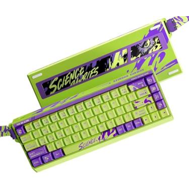 Imagem de Teclado FGG MADLIONS Fire68 Ultra Limited 65% alumínio CNC interruptor magnético para jogos com atuação ajustável, taxa de sondagem de 8K Hz, Magnetic Jade Pro, teclado RGB com fio de gatilho