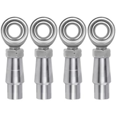 Imagem de YIFUOK Heim Joint Rod Ends 3/8 x 3/8-24 Chromoly Heim Joint Bung .058'' Wall RH & LH Heim Joint kit para direção e suspensão, barras de tração, juntas de elos em hot rod (2 conjuntos)