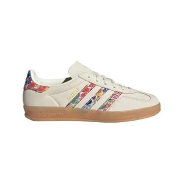Imagem de adidas Tênis feminino Owhite/Goldmt/Gum3 Gazelle Indoor W Off whiteGold met./Gum 3 10.5 EUA, Preto, 5 Wide