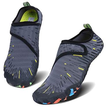 Imagem de Tênis masculino feminino para esportes aquáticos, sem cadarço, secagem rápida, para piscina, praia, surf, caminhada, parque aquático, 6.5 Women/5 Men