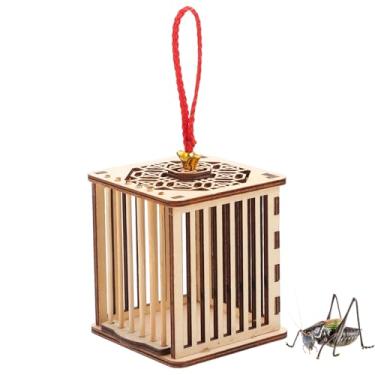 Imagem de Balacoo Pets Live Crickets Gaiola de Críquete Habitat de Madeira Quadrado Réptil Transportador para Lagartas Vermes Baratas Caracóis Tarântula Aranha Recipientes de Vidro Terrário
