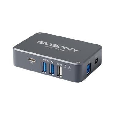 Imagem de SVBONY Adaptador de energia para telescópio astronômico SV241, micro DC USB HUB Box, saída de alta velocidade e interface tipo C, compatibilidade com várias fontes de alimentação, hub USB integrado
