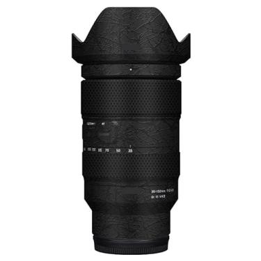Imagem de 35 150 Película protetora para lente de câmera película protetora adesivo anti-arranhões adequado para Tamron 35-150 mm F2-2.8 adequado para Nikon Mount (Splash Ultra Preto)
