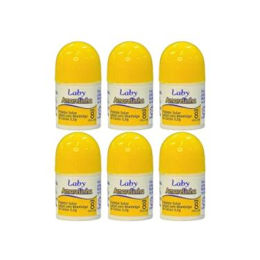 Imagem de LABY Kit de Batom Labial Manteiga de Cacau FPS8 Push Pull 3,2G 6 Unidades com Proteção Solar 8 e Hidratação