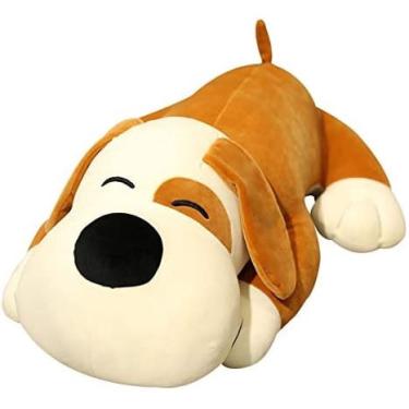 Imagem de Pelúcia animal cão de pelúcia 19,6 polegadas travesseiro macio cão, menina menino bebê presente de aniversário travesseiro macio de pelúcia boneca bri