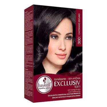 Imagem de Tonalizante Haskell Excllusiv Tom 300 Castanho Escuro
