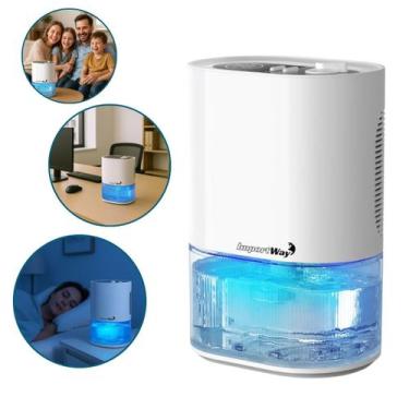 Imagem de Desumidificador Antimofo Secar Ar Elétrico 2000ml Led Lâmpada Ambiente