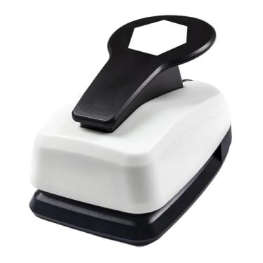 Imagem de Esquirla Furador de papel em formato de furador, máquina de furar papel premium que economiza trabalho para materiais de artesanato, cartões faça você mesmo, Hexágono