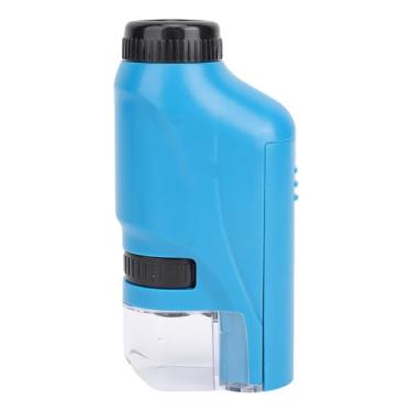 Imagem de Haofy Microscópio de Bolso para Crianças 60x a 120x Zoom LED LED Microscópio Portátil Portátil Com Brilho Ajustável