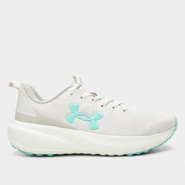 Imagem de Tênis Under Armour Charged Great Feminino, Branco, Verde, 39