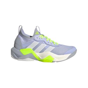 Imagem de adidas Tênis esportivo feminino Rapidmove Advance 2, Tom violeta/cinza traço/limão lúcido, 40