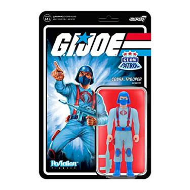 Imagem de Super7 G.I. Joe Cobra Trooper Y-Back (Glow Patrol) - 3.75" G.I. Joe Action Figure with Accessory Classic Cartoon Collectibles and Retro Toys