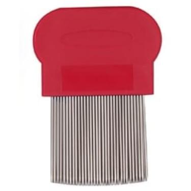 Imagem de Pente Anti-Pulga com Dentes de Metal, Removedor de Parasitas e Ovos para Cães e Gatos,