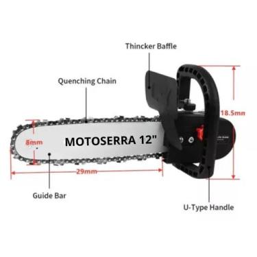 Imagem de Motosserra Adaptador Rosca M10 M12 Para Esmerilhadeira / Lixadeira Jar