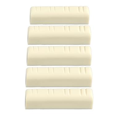 Imagem de Mandolin Bridge Nut 8 String plástico com fenda de nozes Acessório de substituição premium para jogadores de bandolim 5pcs 3,5cm